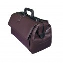 Rusticana case in Burgundy Cowhide - small - 2 outside pockets & Shoulder Strap 